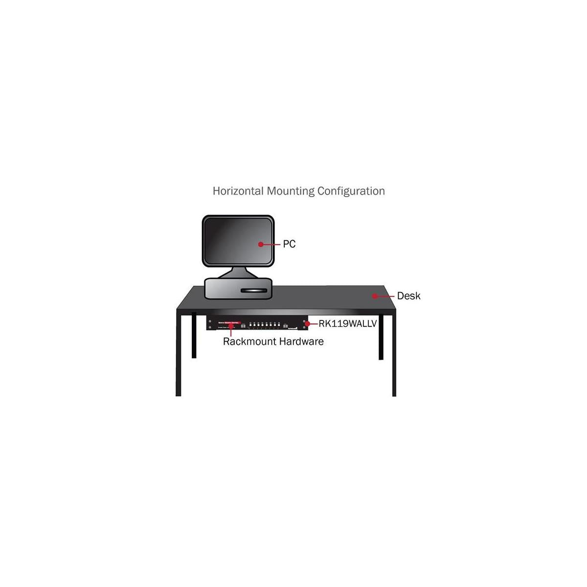 StarTech.com RK419WALLV rack Da parete Nero