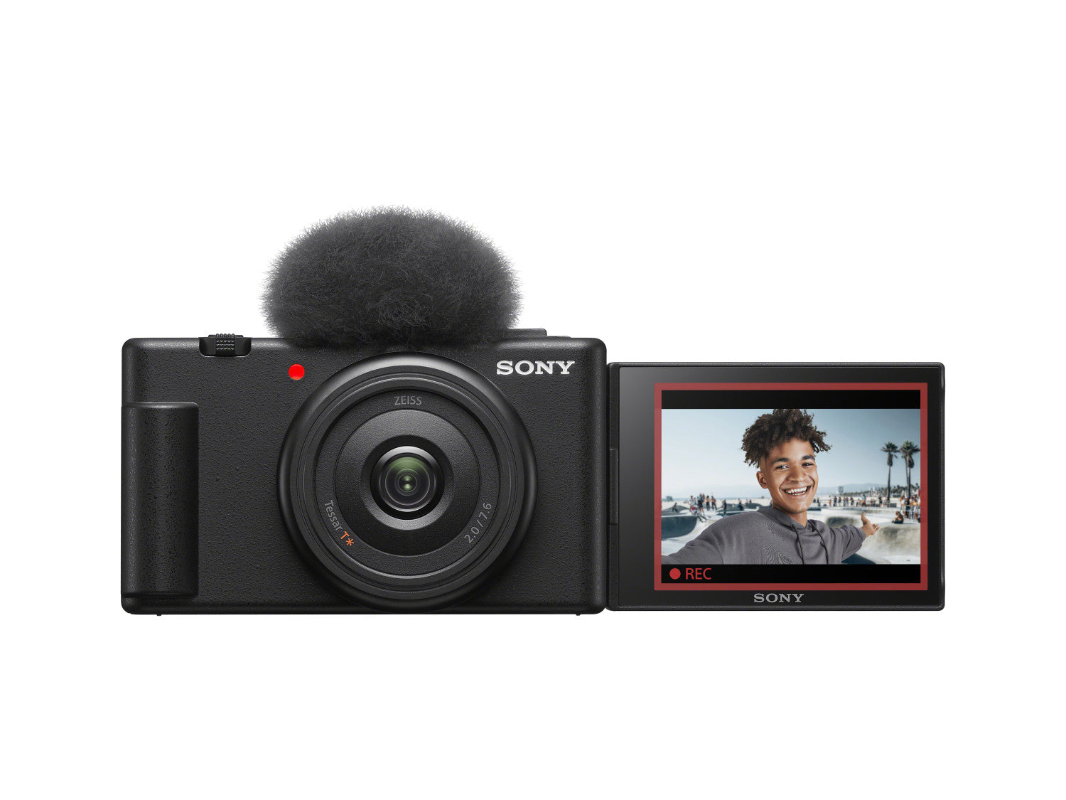 Sony Vlog camera ZV-1F di Fotocamera digitale (schermo orientabile, video in 4K, slow motion, funzionalità per vlog) - Nera