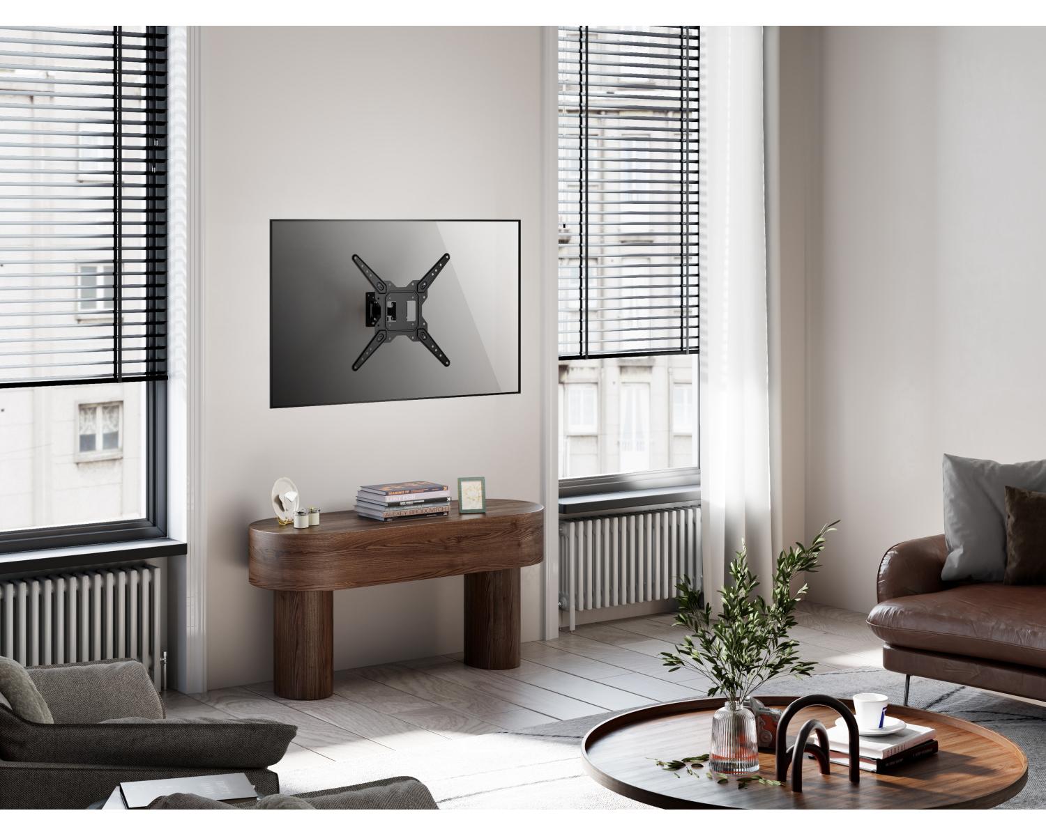 Equip 650412 Supporto TV a parete 139,7 cm (55") Nero