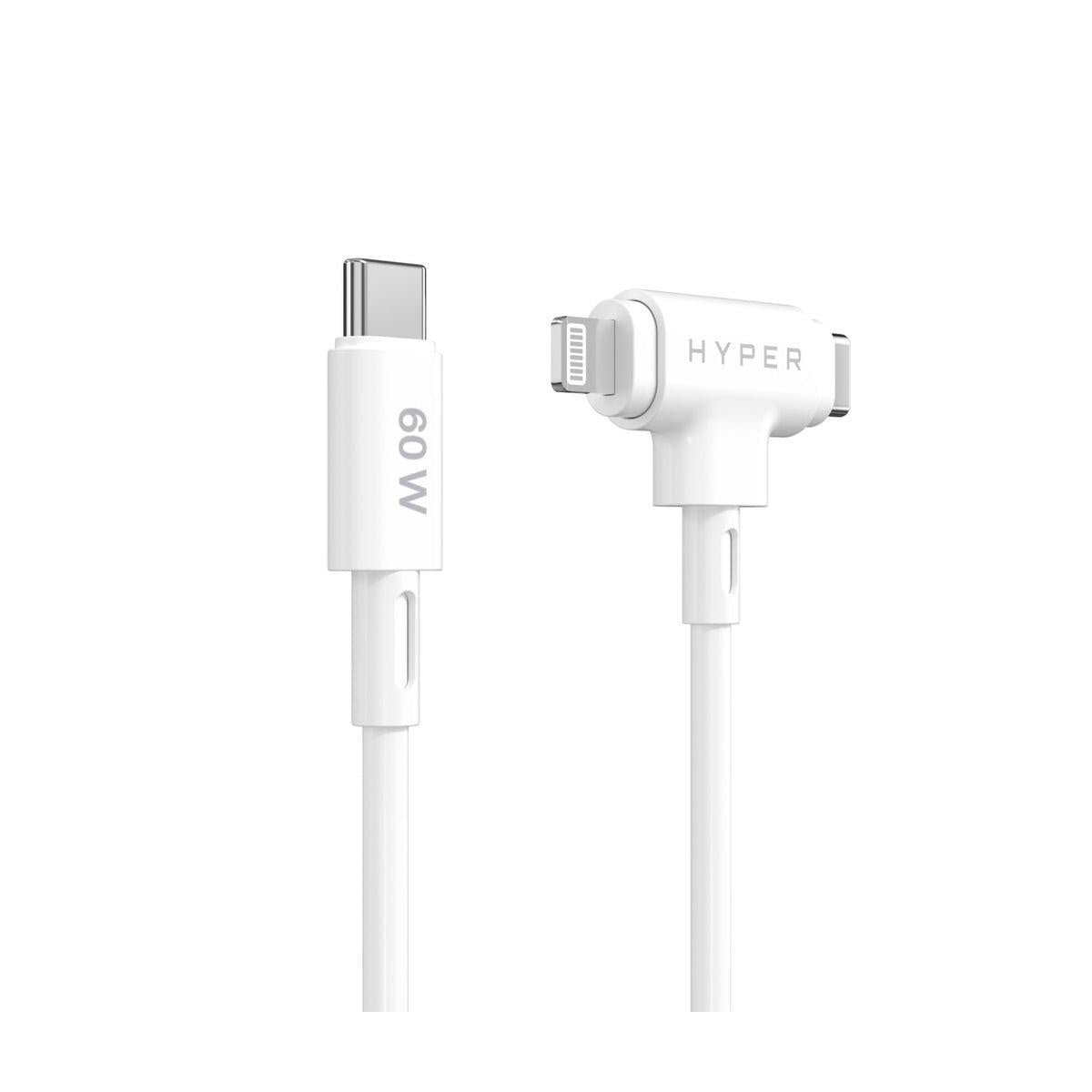 Targus HyperJuice cavo USB USB 2.0 1,5 m USB C USB C Lightning Bianco