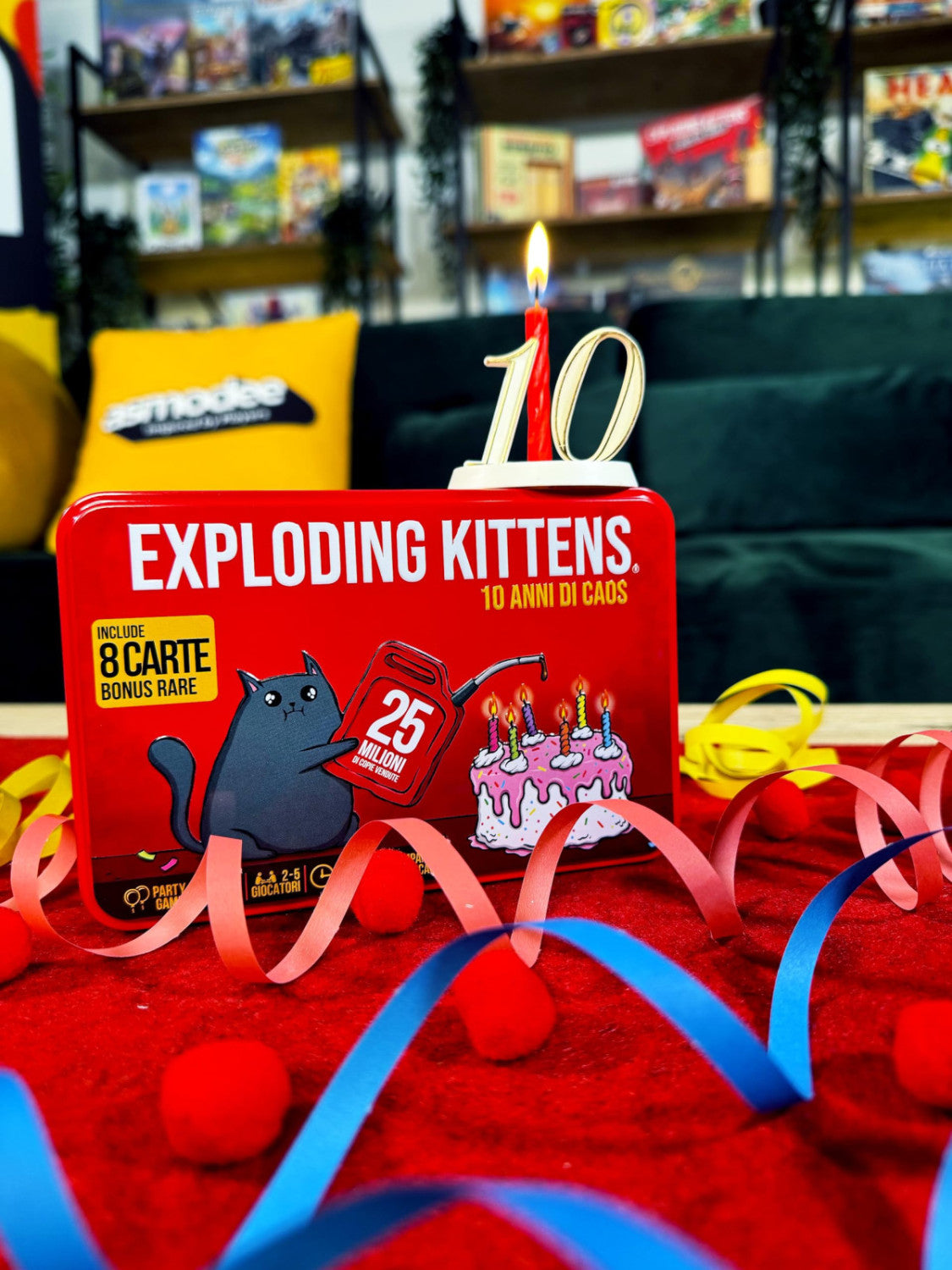 Asmodee Exploding Kittens 10 Anni di Caos