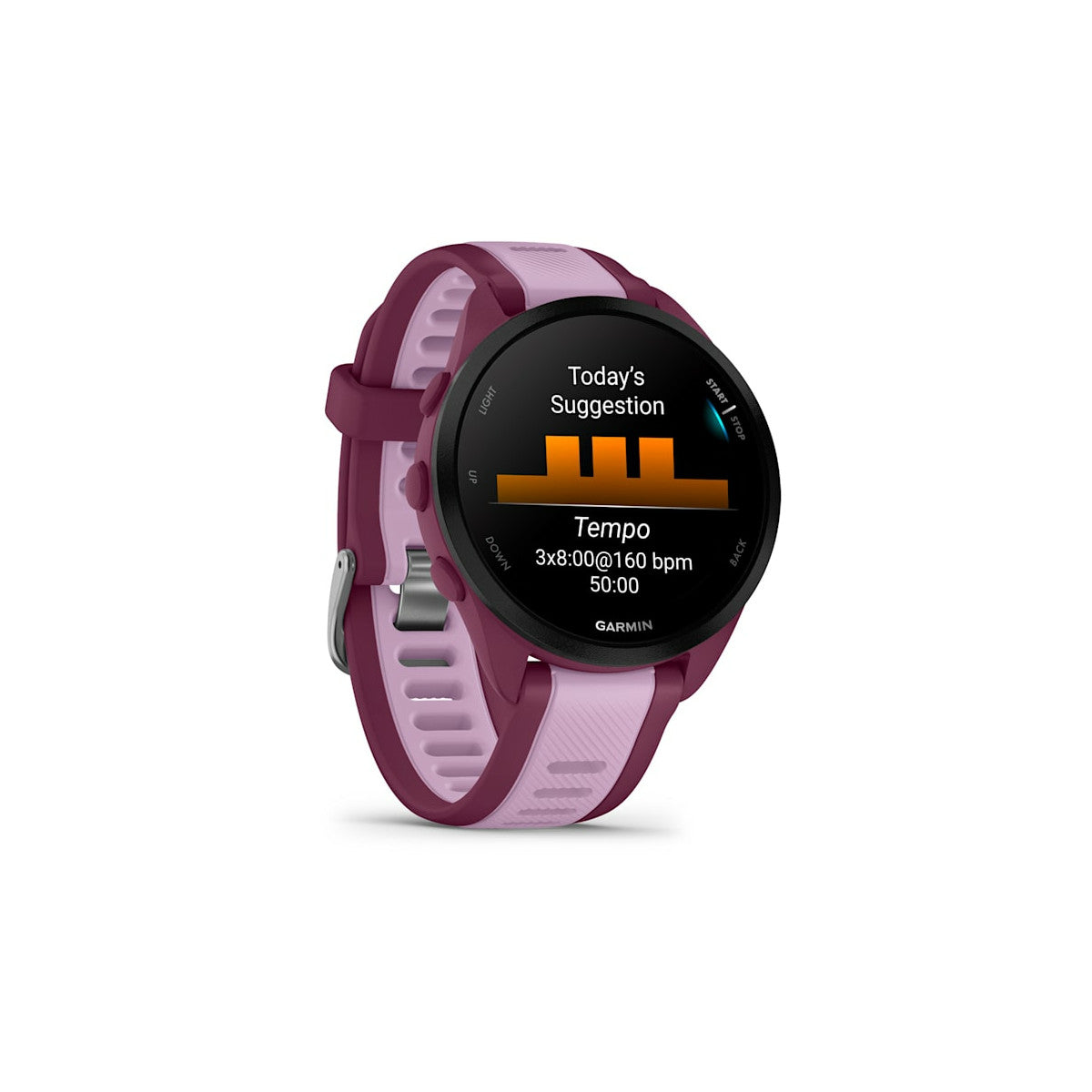 Garmin Forerunner 165 Music AMOLED 43 mm Digitale 390 x 390 Pixel Touch screen Viola GPS (satellitare)