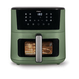 Tognana Iridea Friggitrice Ad Aria 10L Verde Salvia, Doppia Resistenza, Display Digitale, 12 Programmi, Timer 60 Min, 80-200 C, 2200W