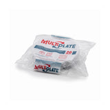 ILIP Piatti Piani Riutilizzabili Bianchi Multiplate - Polipropilene, Ø 220 mm, 20 Pezzi