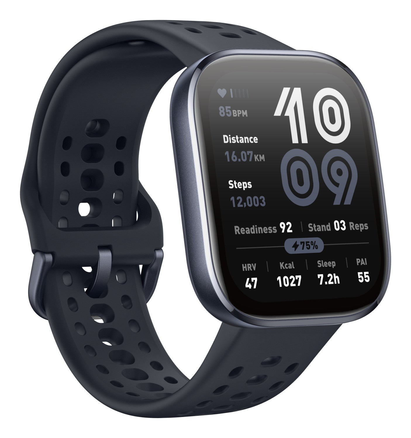 Amazfit Bip 6 Black 5 cm (1.97") AMOLED Digitale 390 x 450 Pixel Touch screen Nero GPS (satellitare)