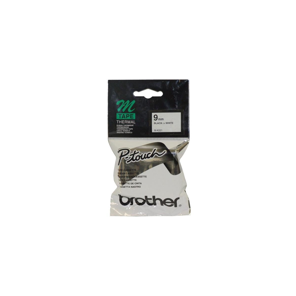 Brother MK221 nastro per etichettatrice Nero su bianco M