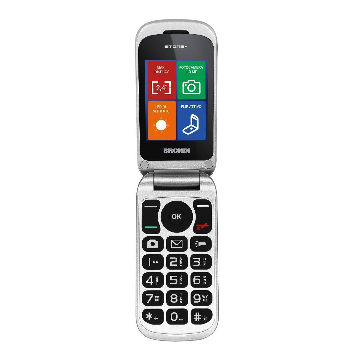 Brondi Stone Bianco Telefono Cellulare