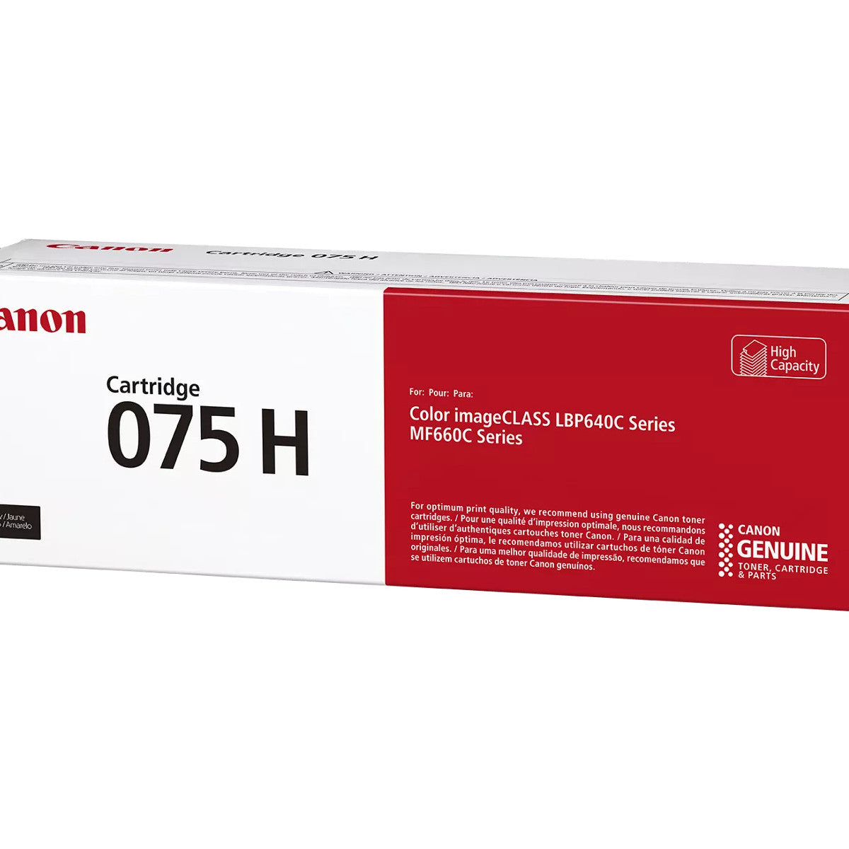 Canon 075 H cartuccia toner 1 pz Originale Giallo