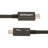 StarTech.com Cavo Thunderbolt 4 da 50cm - 40Gbps - PD 100W - Cavo Video/Trasferimento dati 4K/8K - Cavo Thunderbolt Certificato Intel Compatibile con USB4/Thunderbolt 3/USB 3.2/USB Tipo C/DisplayPort - Cavo USB C