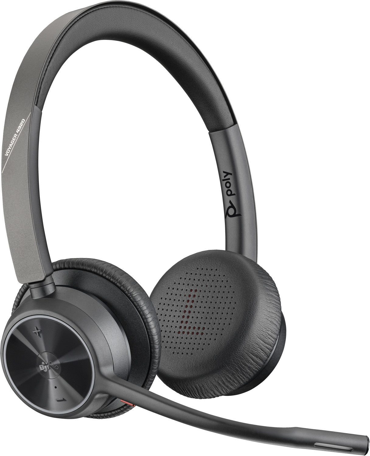 Auricolare POLY 77Y98AA Voyager 4320 Microsoft Teams Certified USB-A Headset BT700 dongle Con cavo e senza cavo Ufficio USB tipo A Bluetooth Nero