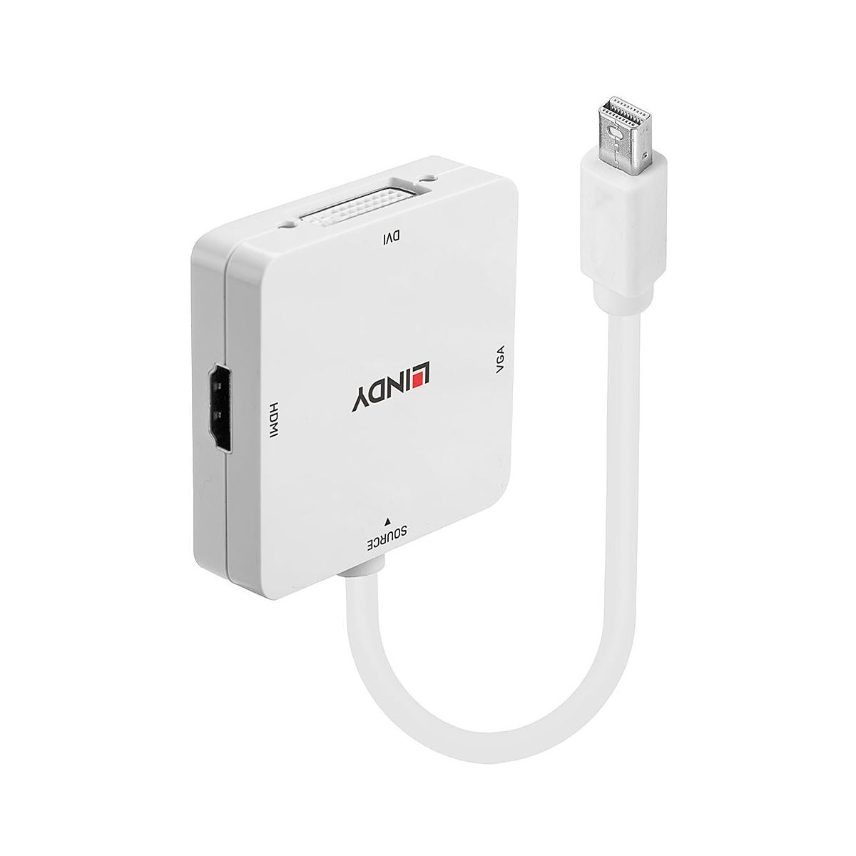 Lindy 41035 cavo e adattatore video 0,2 m Bianco