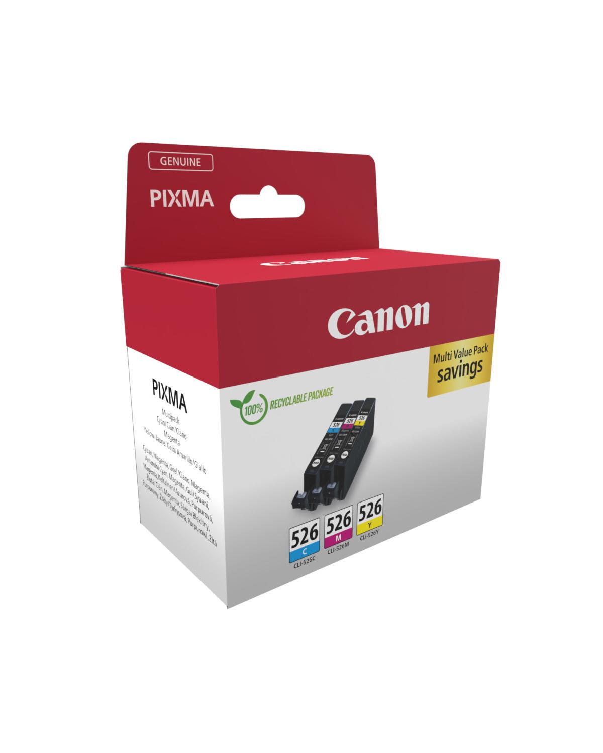 Canon 4541B018 Cartuccia d'Inchiostro 3 pz Originale Ciano Magenta Giallo