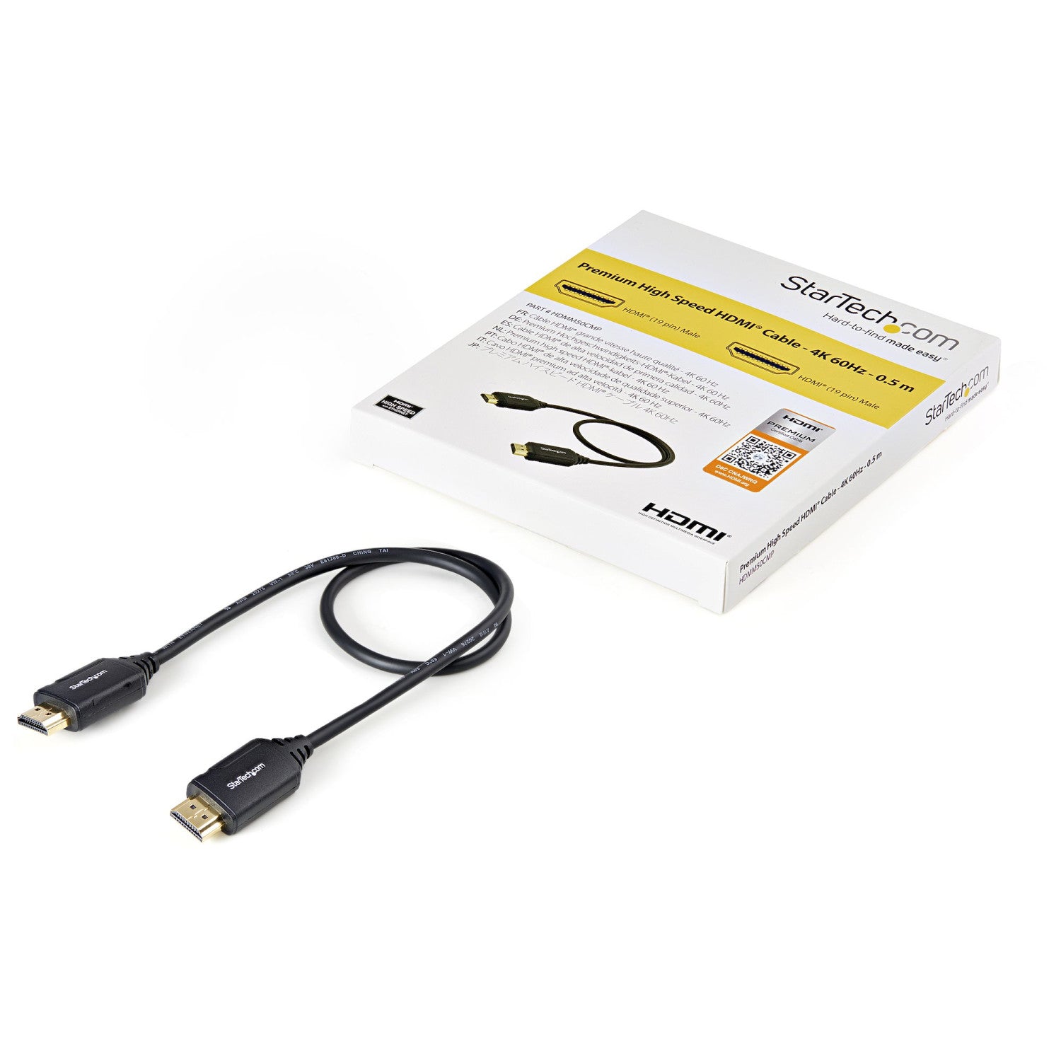 StarTech.com HDMM50CMP cavo HDMI HDMI tipo A (Standard) Nero