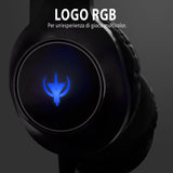 Spyco Słuchawki Gamingowe Impulse HE-121 Przetwornik 50 Mm Mikrofon Dookólny Logo RGB Kompatybilne PC Mac Xbox One PS4 Nintendo Switch Czarne