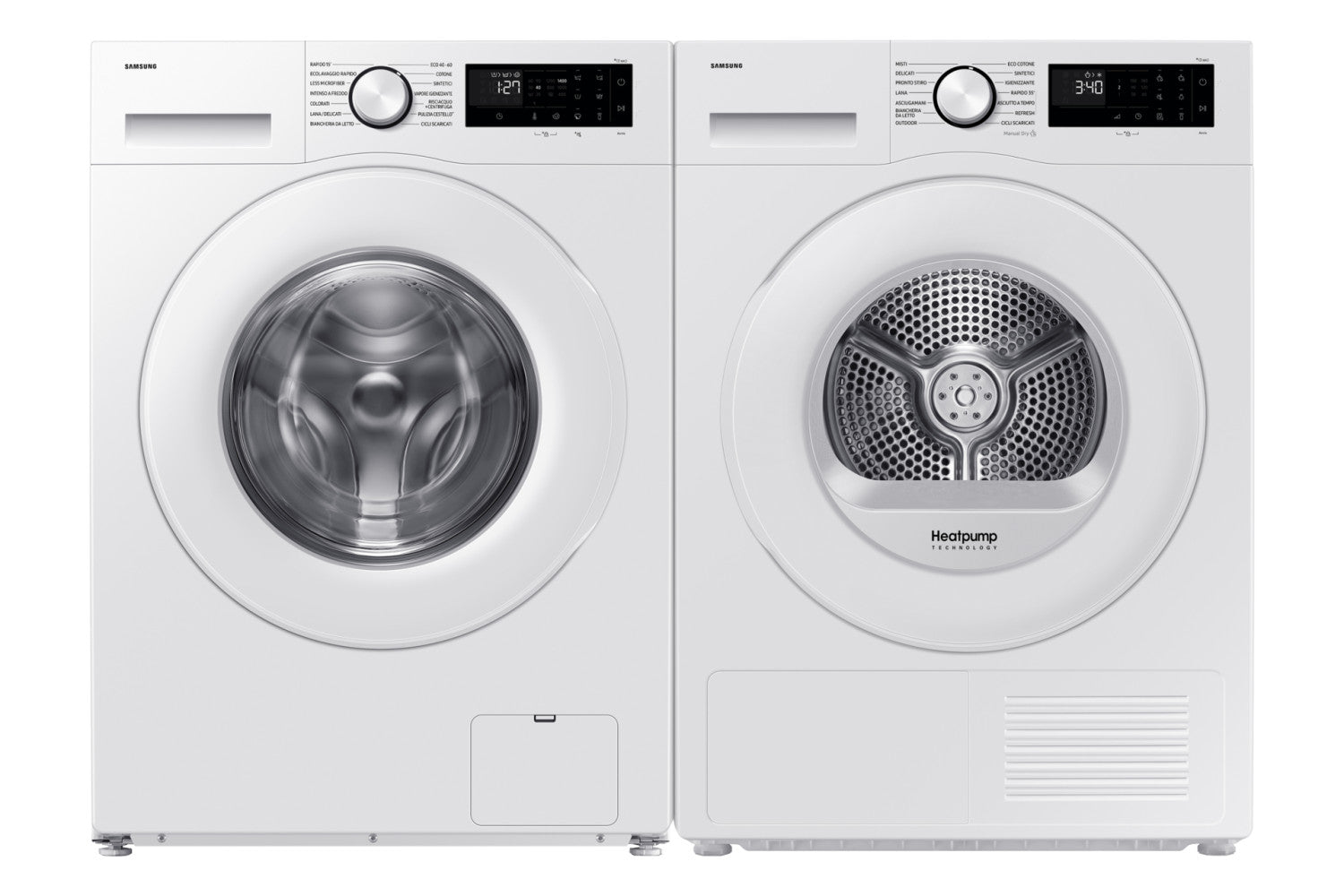 Samsung Asciugatrice Crystal EcoDry 9 Kg DV90DG52A0TEET Bianco