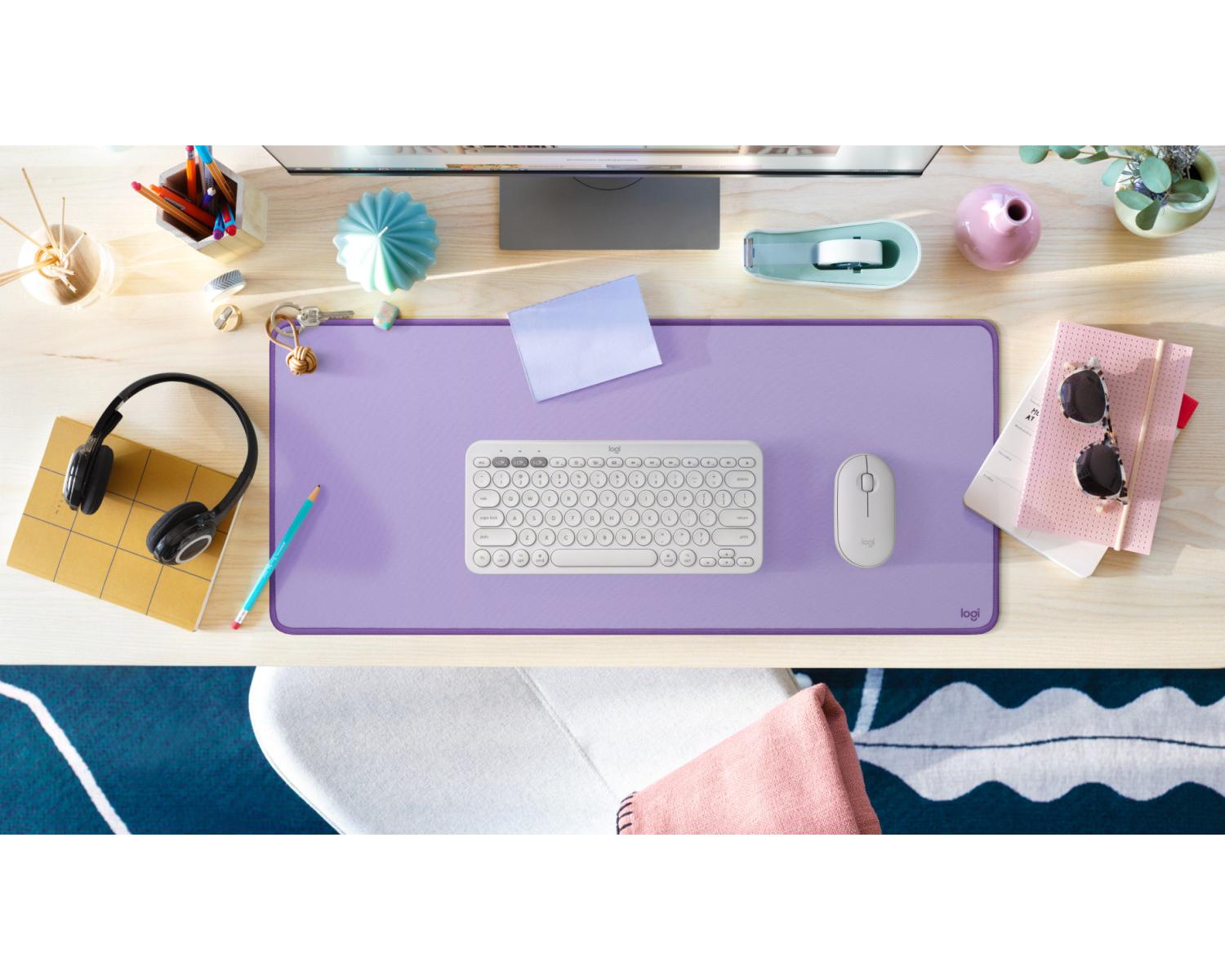 Tappetino per Mouse Logitech 956 000053 Desk Mat Studio Series Rosa