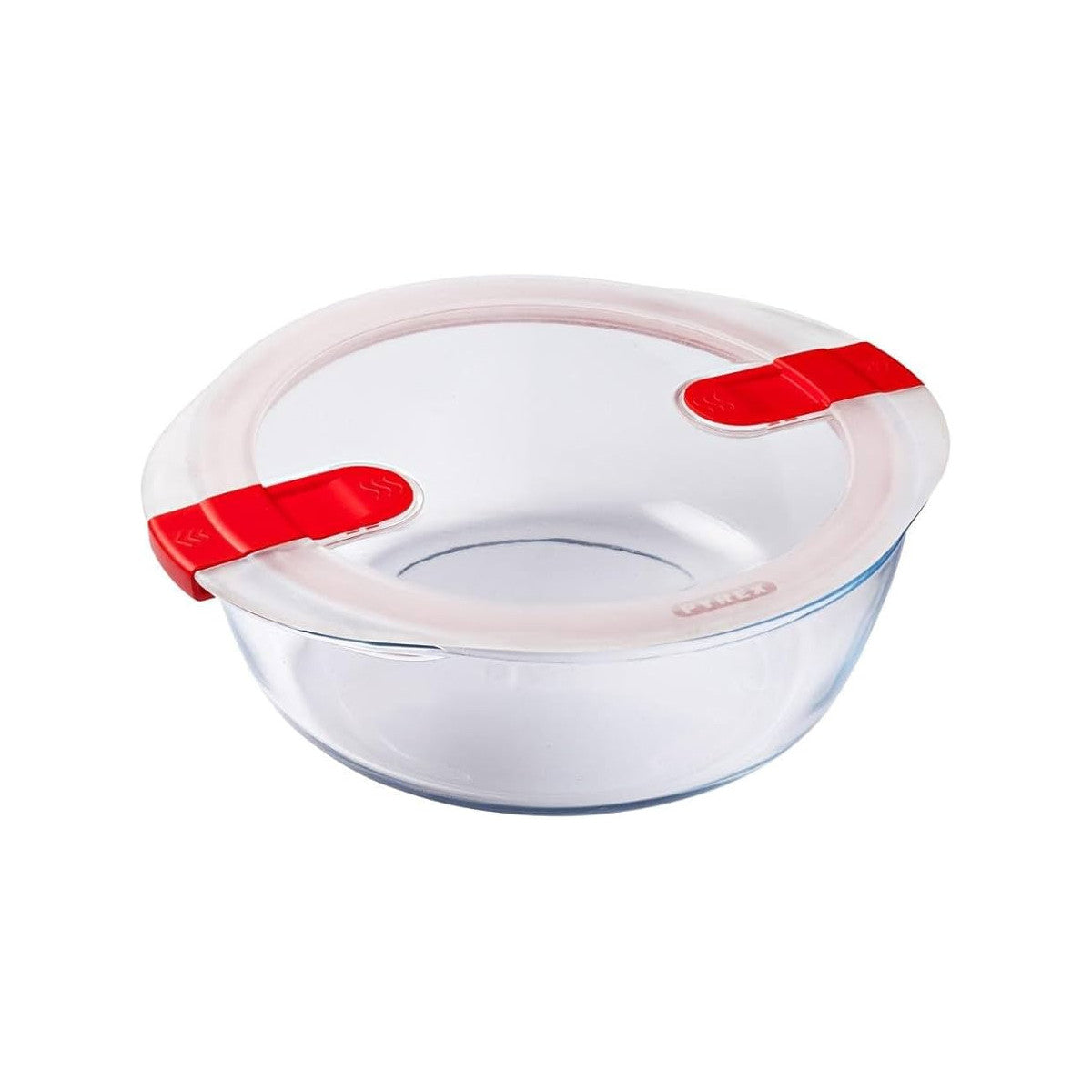 Pyrex Contenitore Tondo in Vetro Borosilicato con Coperchio Sfiatatoio 2,3 Lt - 26x23 Cm 208PH00