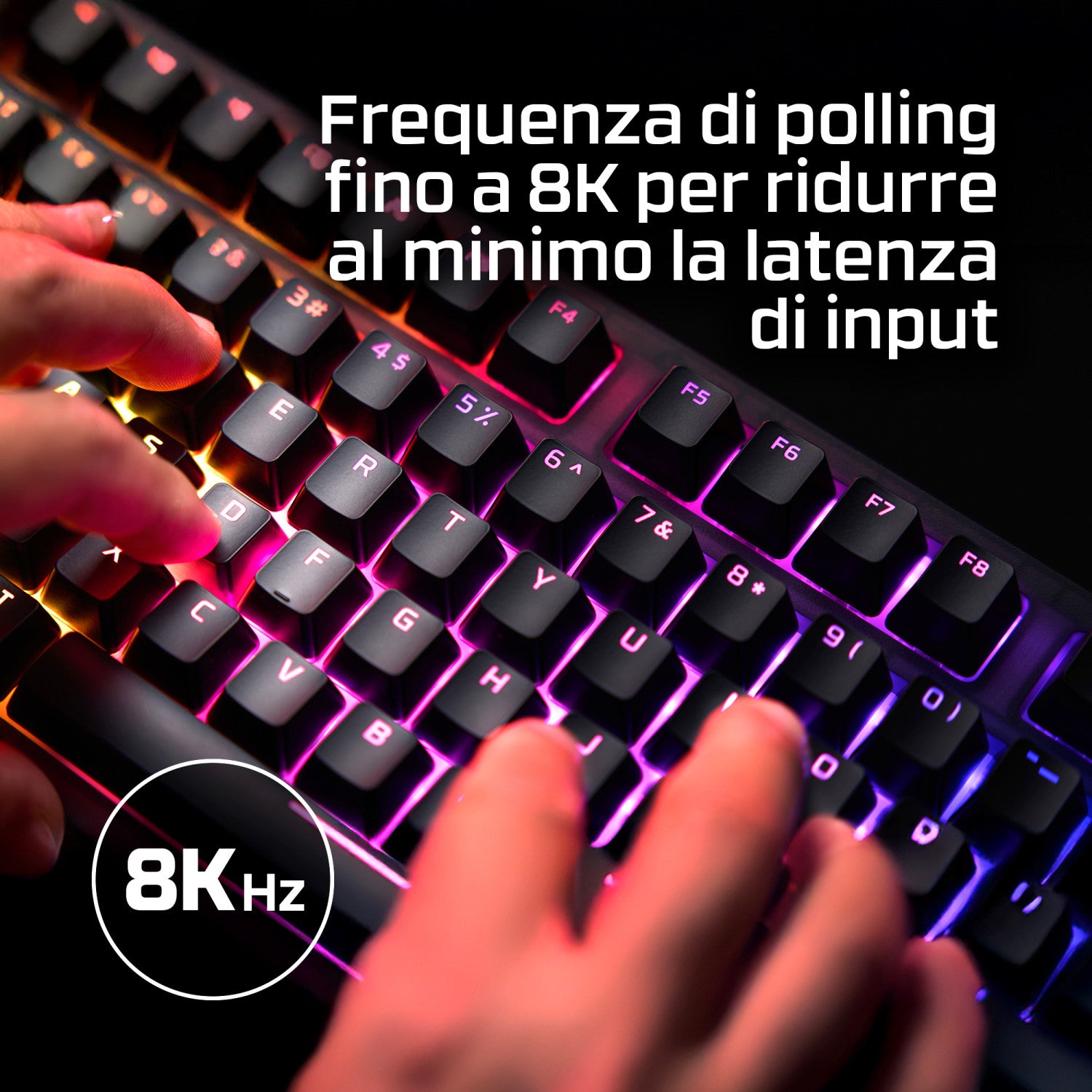 HyperX Origins 2 1800 tastiera Gaming USB Nero