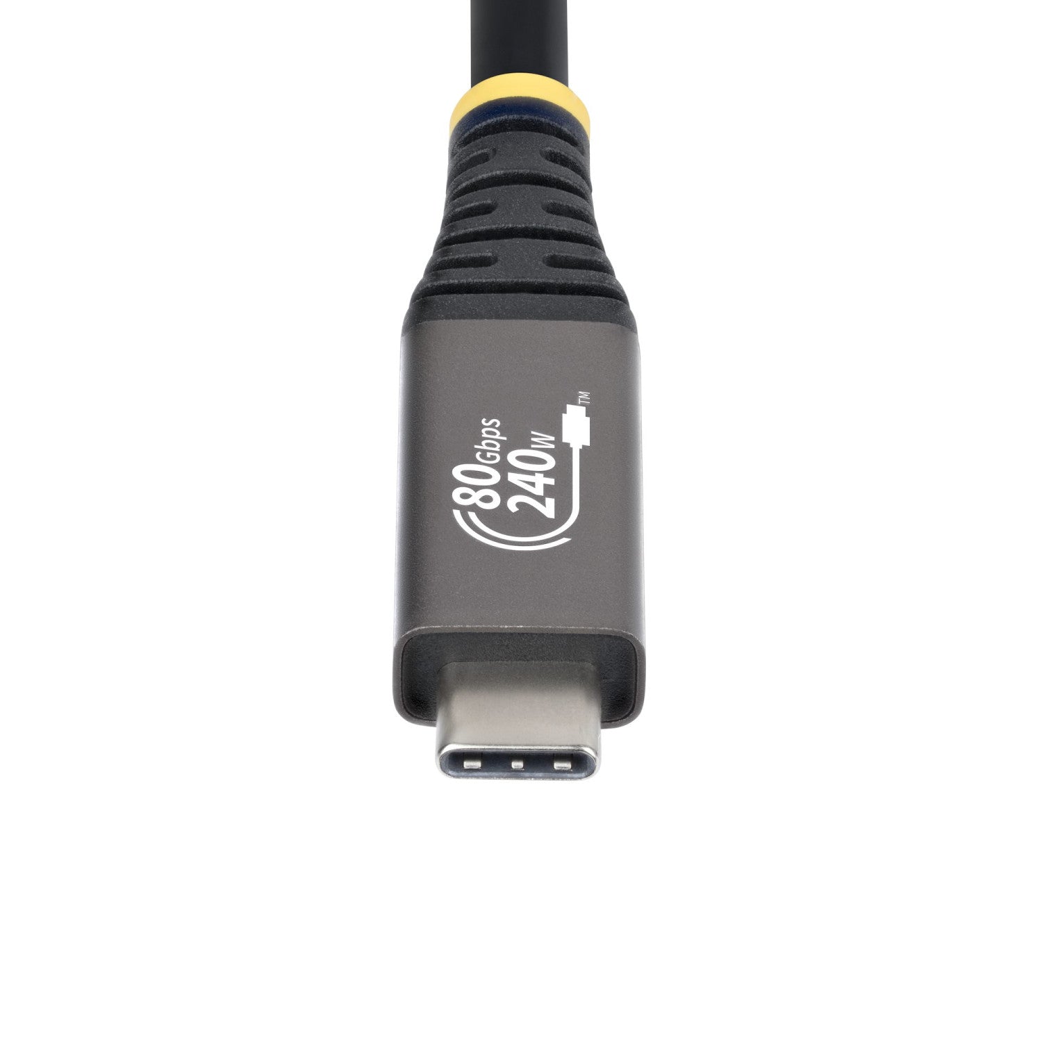StarTech.com Cavo USB4 da 50cm, Cavo USB-C Certificato USB-IF, 80Gbps, PD240W, 8K120Hz / 4K240Hz DP2.1 DP80, Cavetto Tipo-C Compatibile Thunderbolt 4
