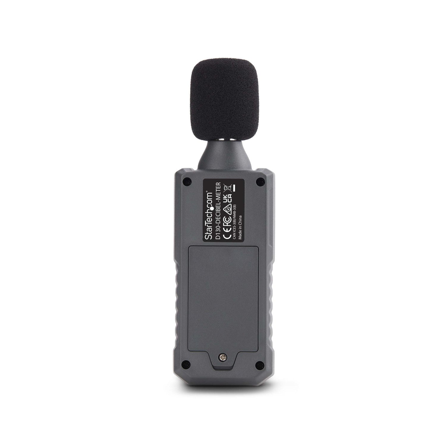 StarTech.com Fonometro Digitale Portatile, Misuratore di Rumore con Display LCD, Tester di Decibel con intervallo 30/130bBA per Sale Server/Uffici con letture Min/Max