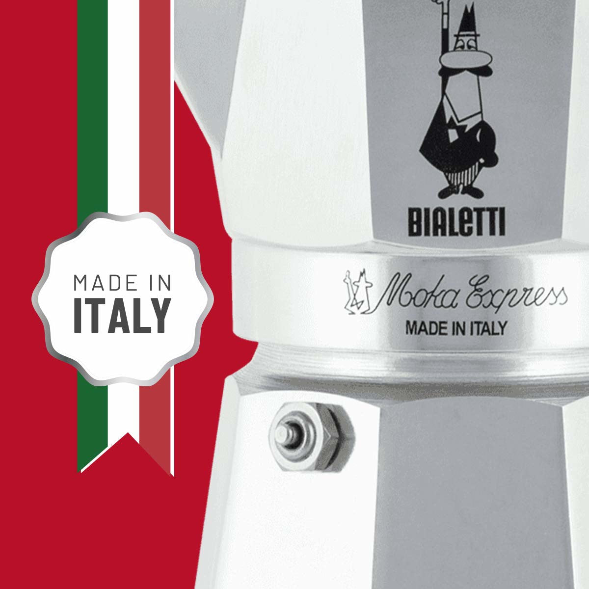Bialetti Moka Express 0,3 L Alluminio, Nero