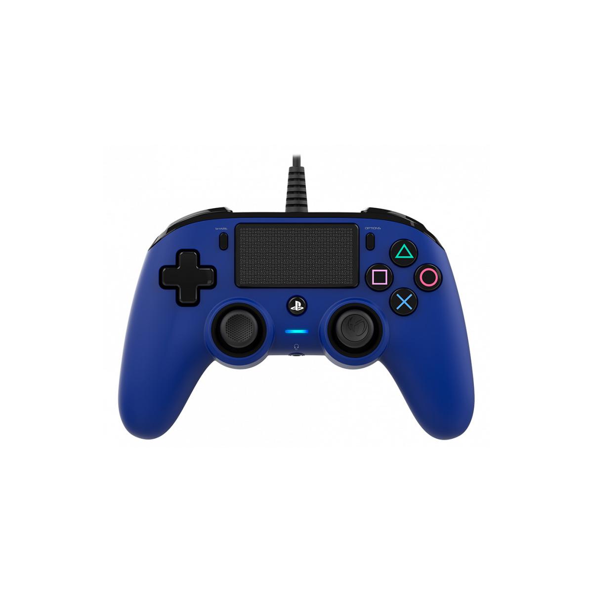 Nacon PS4OFCPADBLUE Compact Controller PS4 Ufficiale Sony PlayStation, Blue