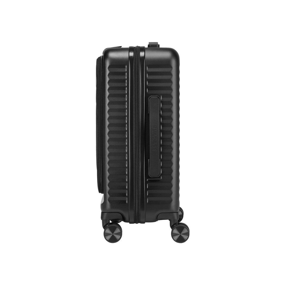 Rivacase Clark Trolley Guscio rigido Nero 34 L Alluminio, Policarbonato (PC), Poliestere