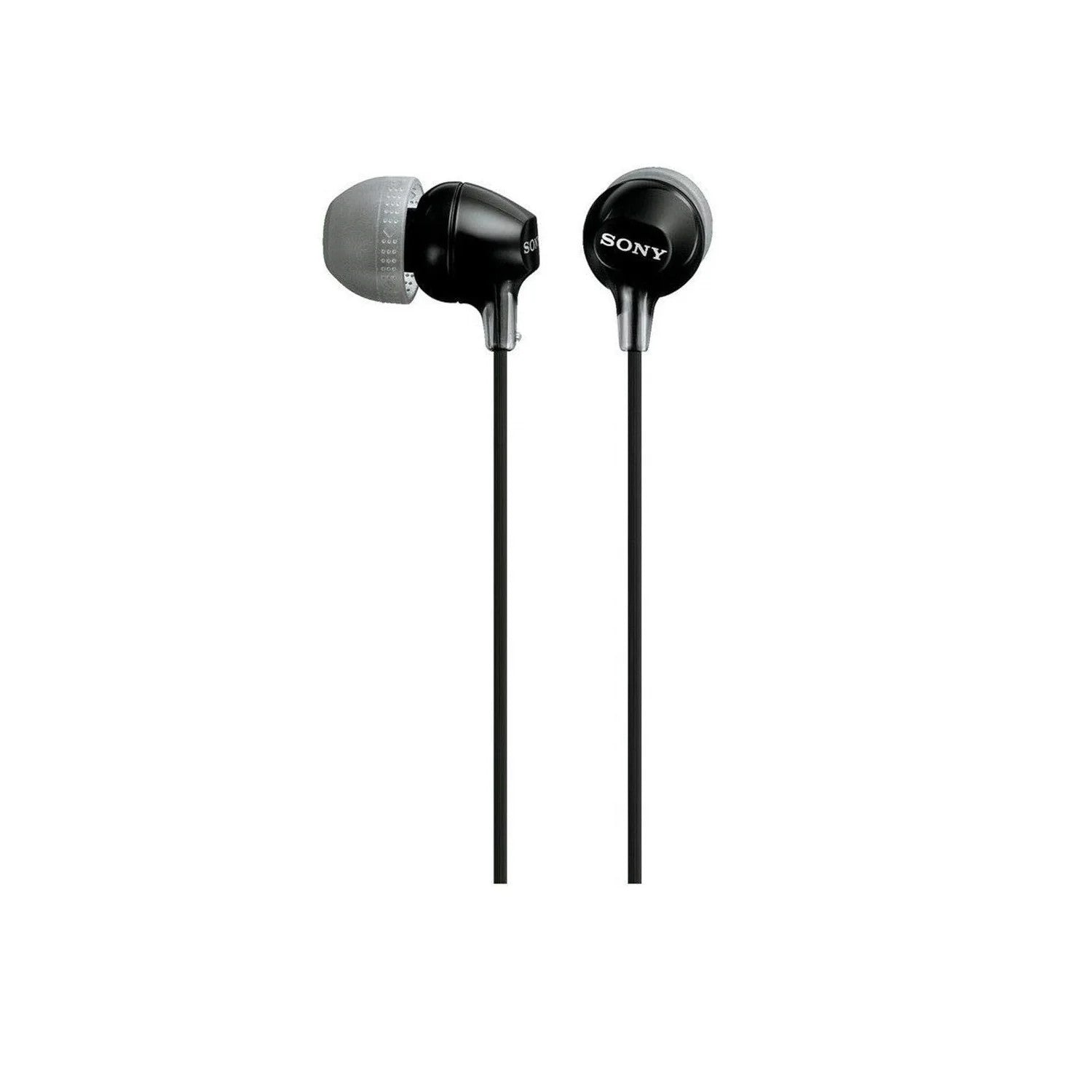Sony MDREX15LPB Cuffie In-Ear, Auricolari in Silicone, Nero
