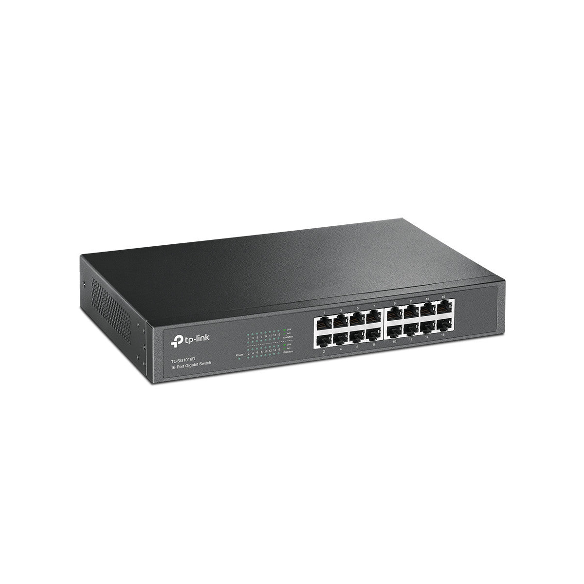 TP-Link TL-SG1016D(UN) switch di rete Non gestito L2 Gigabit Ethernet (10/100/1000) Nero