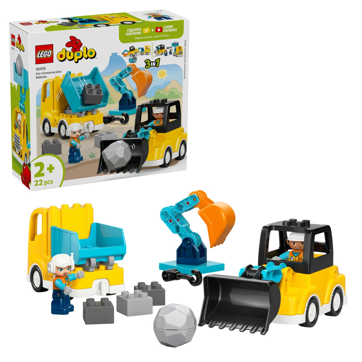 LEGO DUPLO Town Veicoli Da Cantiere 3 In 1 10475