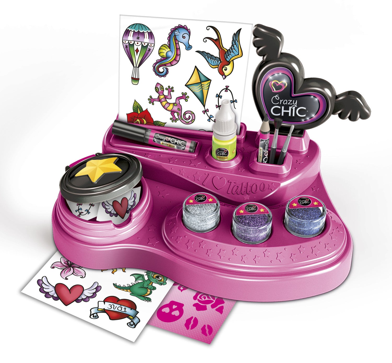 Clementoni Crazy Chic 8005125187331 kit tatuaggio temporaneo