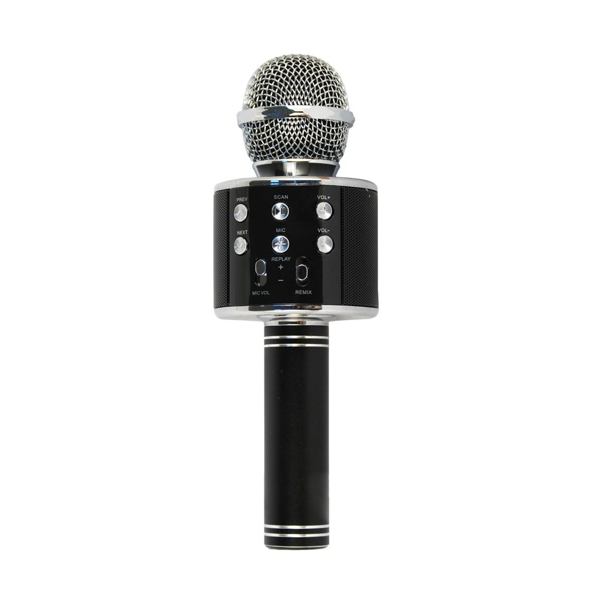 Xtreme Microfono per karaoke Hollywood Nero Argento