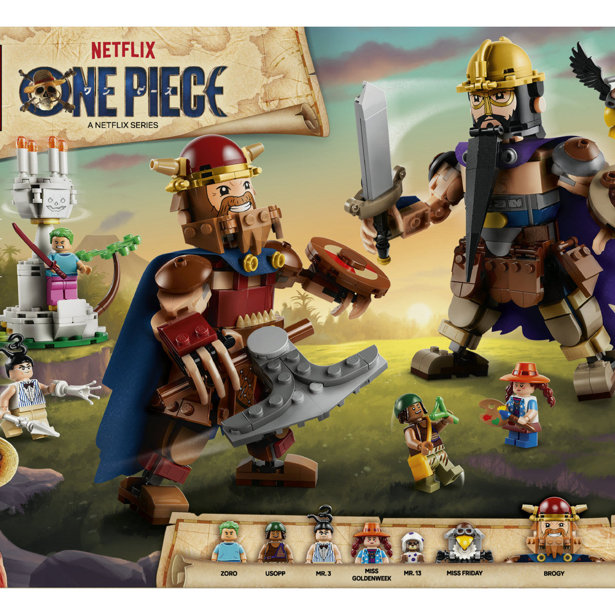 LEGO One Piece 75644 Dori Contro Brogi Giganti Di Little Garden, Gioco Con 2 Action Figure, 5 Minifigure, Regalo Bambini 9