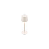 New Majestic Lampada da Tavolo Gemma 120457 LED 4W 500 Lumen CCT con Batteria Ricaricabile IP54 Avorio