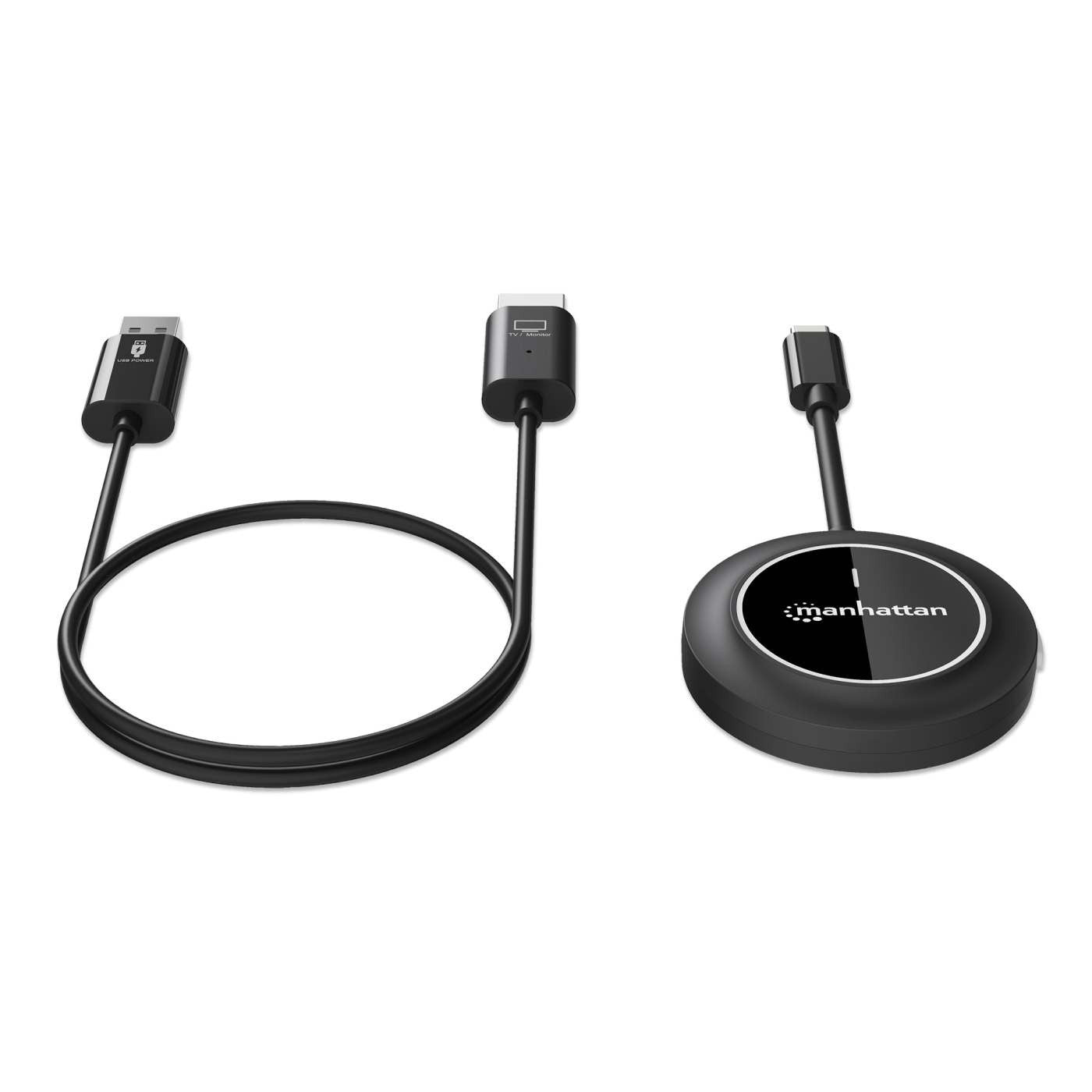 Manhattan 208420 moltiplicatore AV Trasmettitore e ricevitore AV Nero