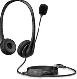 HP Stereo USB Headset G2 Cuffie Cablato a Padiglione Ufficio Nero