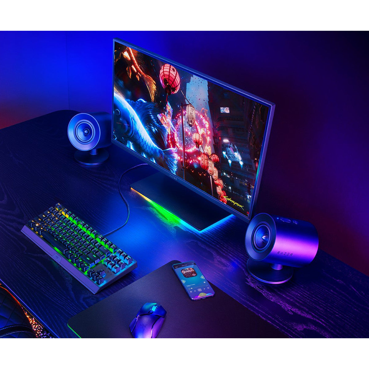Razer Nommo V2 X Altoparlanti PC Full Range 2.0, Nero, Cablato e Wireless