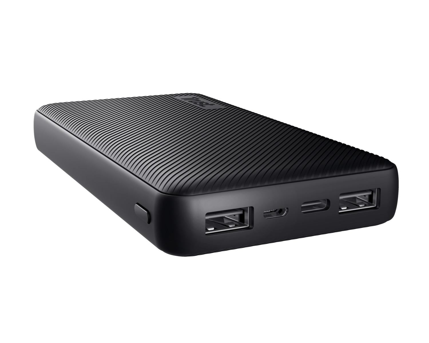 Trust 24677 Power Bank Primo Ultra Thin Batteria Portatile 15000 mAh Nero