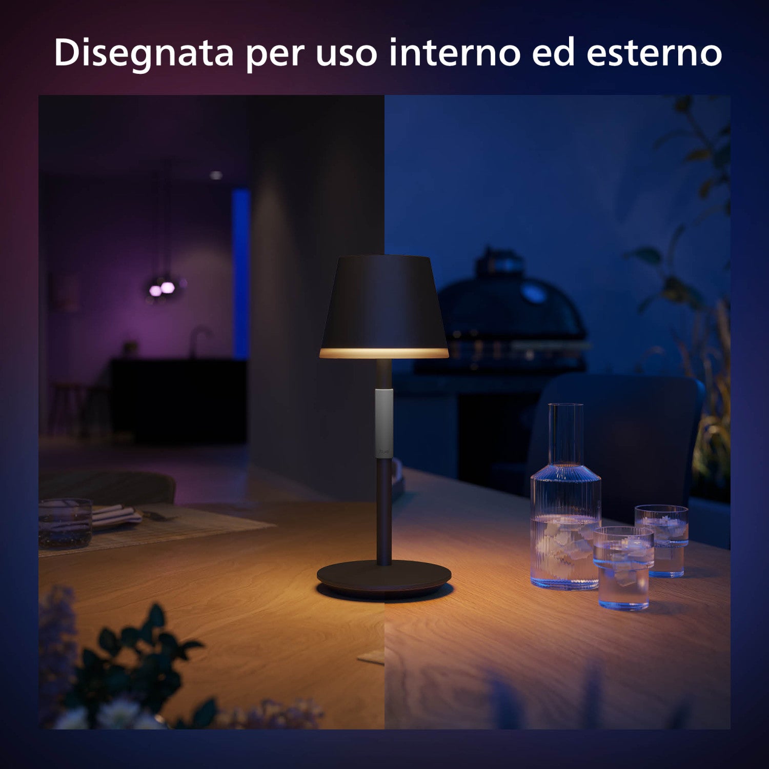 Philips Hue 8719514404595 soluzione di illuminazione intelligente Lampada da tavolo intelligente Bluetooth/Zigbee Nero 6 W