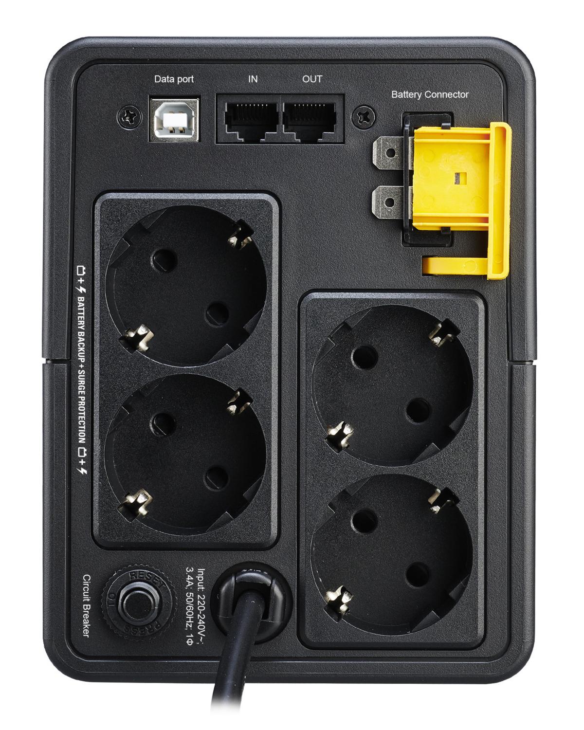 APC BX750MI-GR gruppo di continuità (UPS) A linea interattiva 0,75 kVA 410 W 4 presa(e) AC