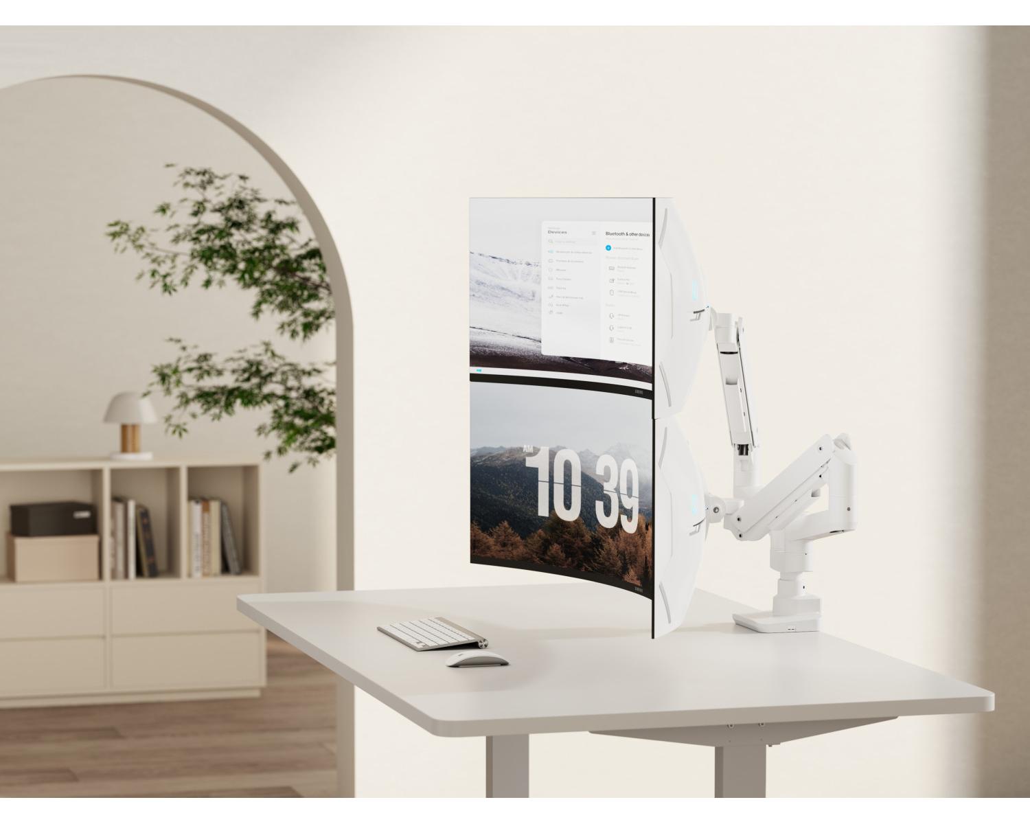 Equip 650183 supporto da tavolo per Tv a schermo piatto 88,9 cm (35") Bianco Scrivania