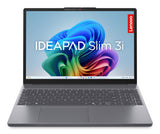 Lenovo IdeaPad Notebook Slim 3 Display 15.3'' WUXGA (1920x1200) Processore INTEL CORE U5 322 Memoria RAM 16GB Memoria SSD 512GB Scheda grafica Integrata Sistema Operativo WINDOWS 11 HOME LUNA_GREY Caricatore NON incluso
