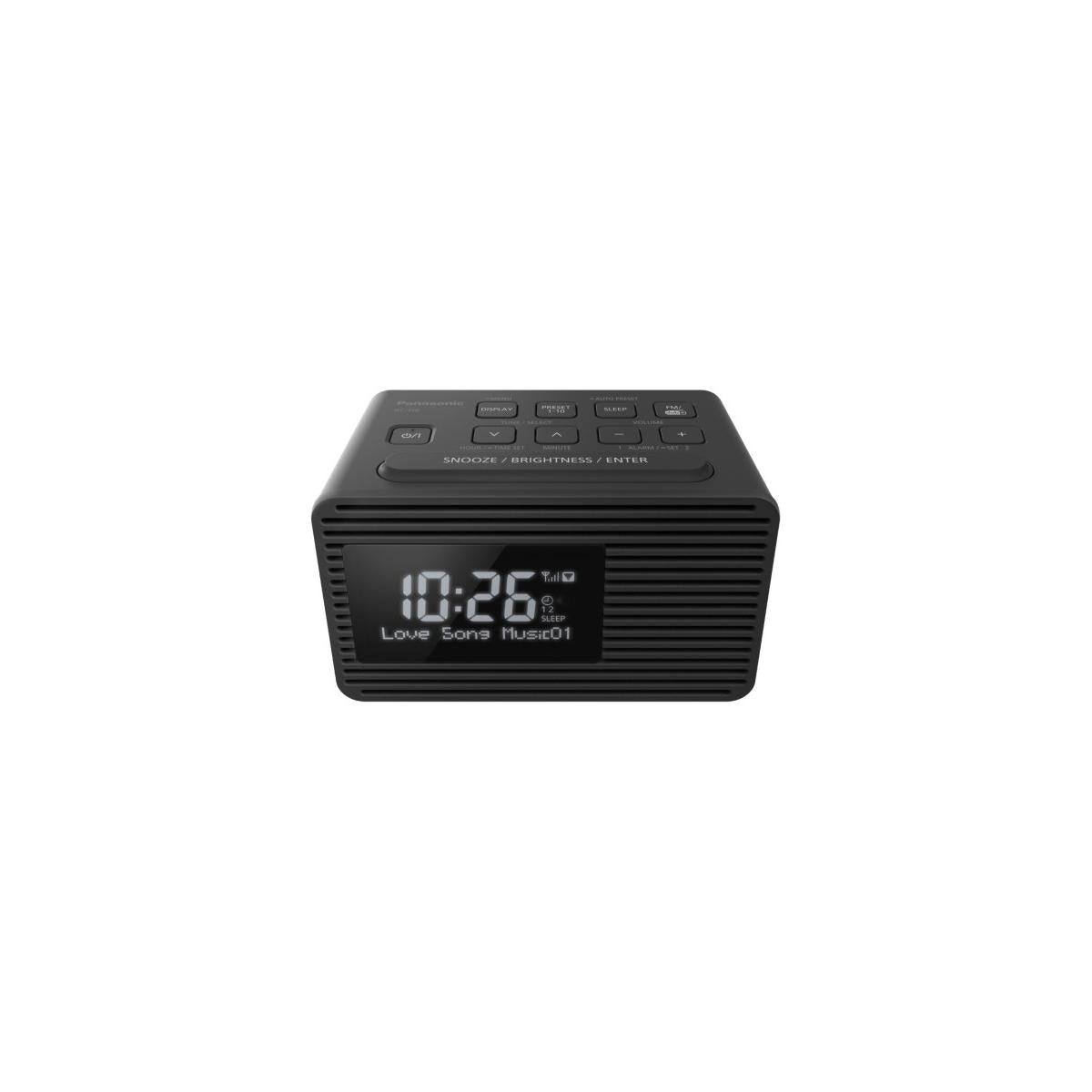 Panasonic RCD8EGK Radiosveglia DAB FM USB Doppio Timer Nero