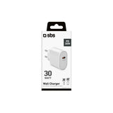 SBS TETR1CPD30 Caricabatterie per dispositivi mobili Universale Bianco AC