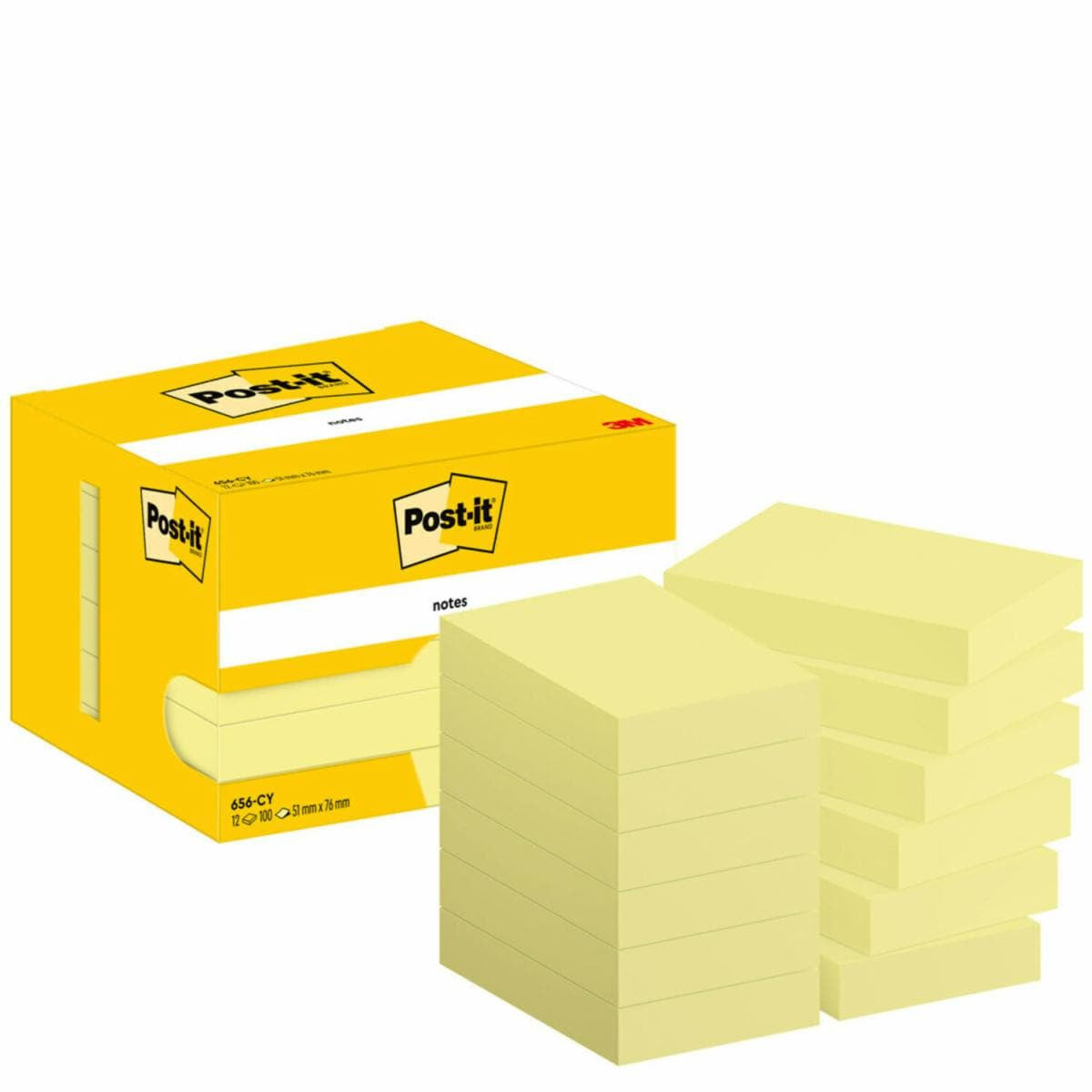 Post-It 7100290170 pouch autoadesiva Rettangolo Giallo 100 fogli Autoadesivo