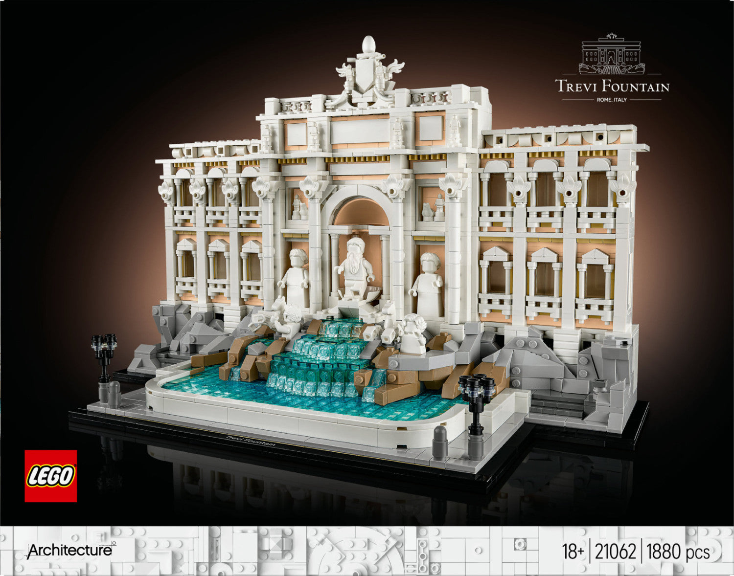 LEGO Architecture Fontana di Trevi 21062 Set da Costruzione 1880 Pezzi Adulti