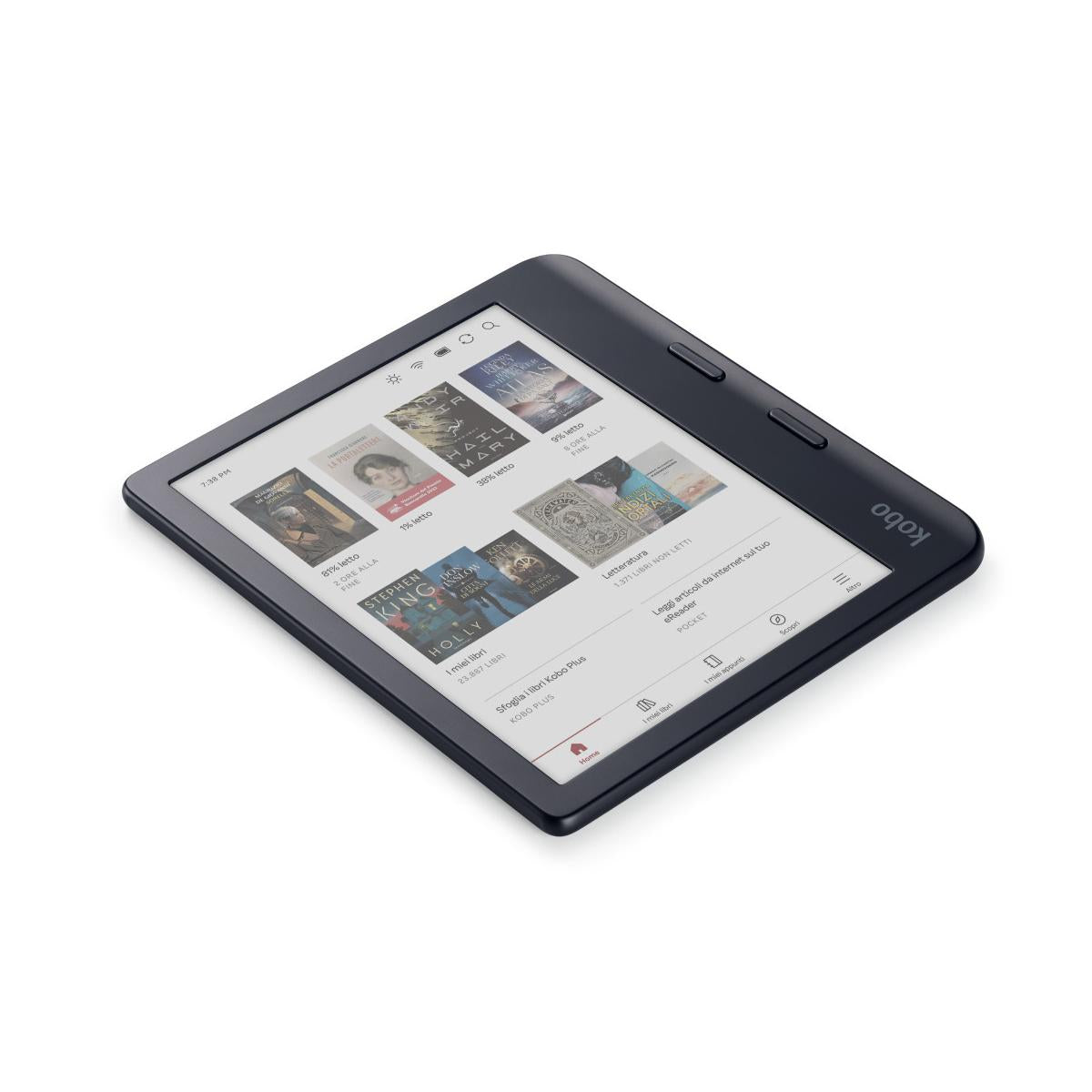 Pacchetto Kobo Libra Colour E-reader Schermo a colori da 7 pollici e Kobo Stylus 2