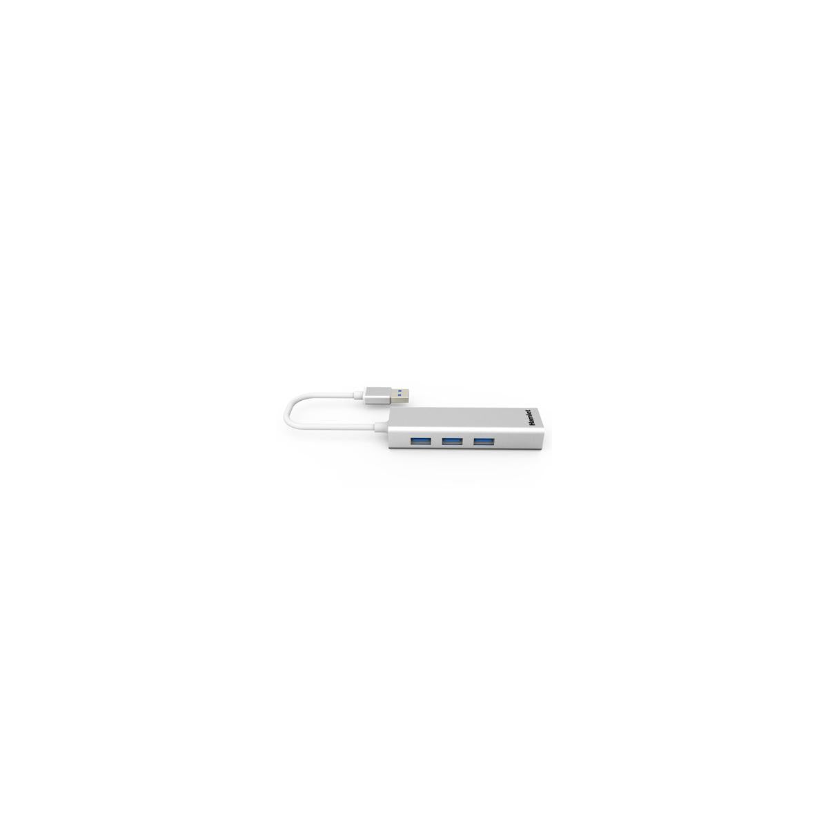 Hamlet XHUB330LAN replicatore di porte e docking station per laptop USB 3.2 Gen 1 (3.1 Gen 1) Type-A Argento