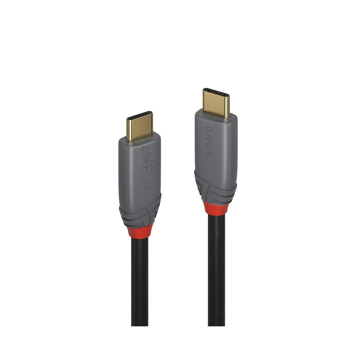 Lindy 36901 cavo USB 1 m USB C Nero, Grigio