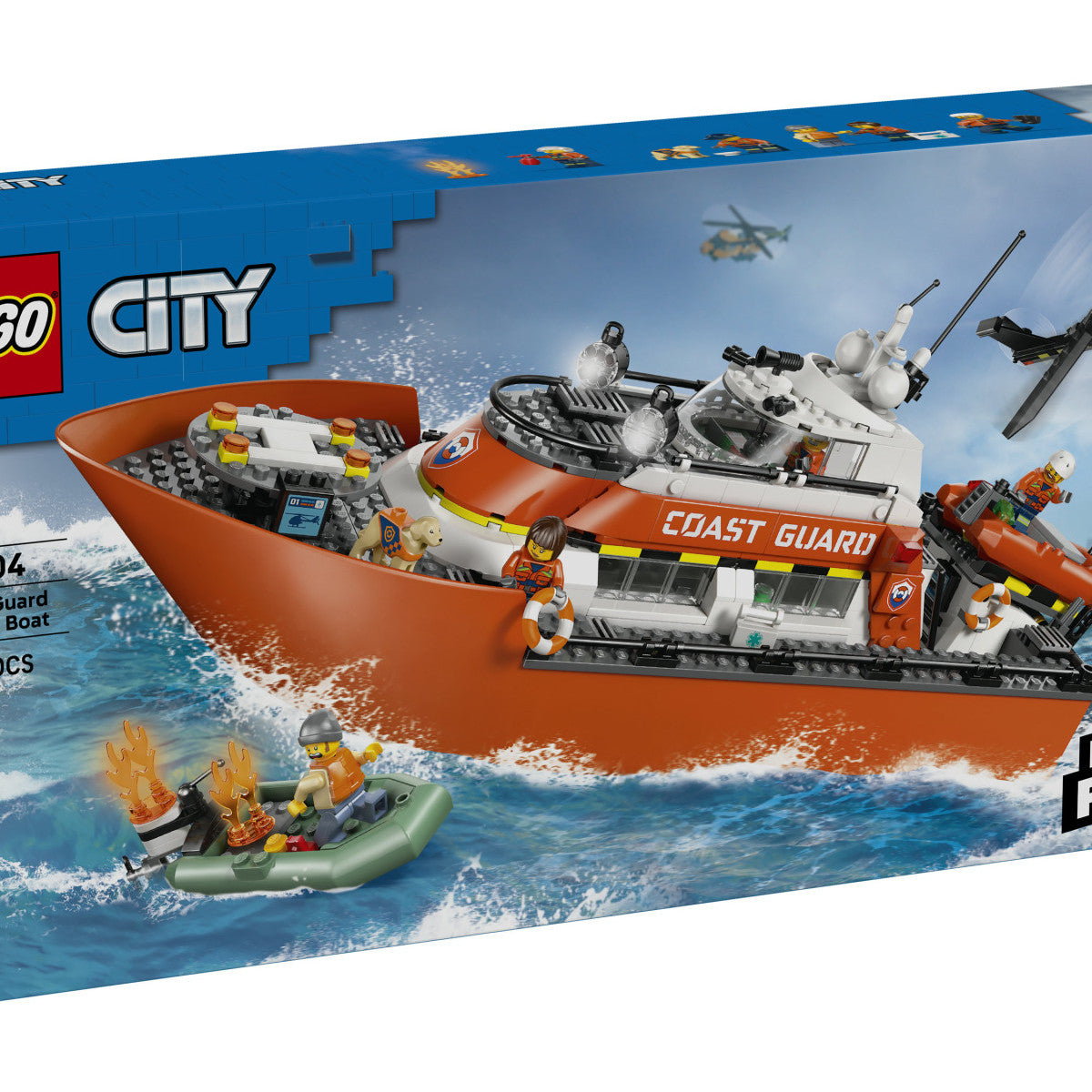 LEGO City Motoscafo Di Soccorso Ed Elicottero Della Guardia Costiera 60504